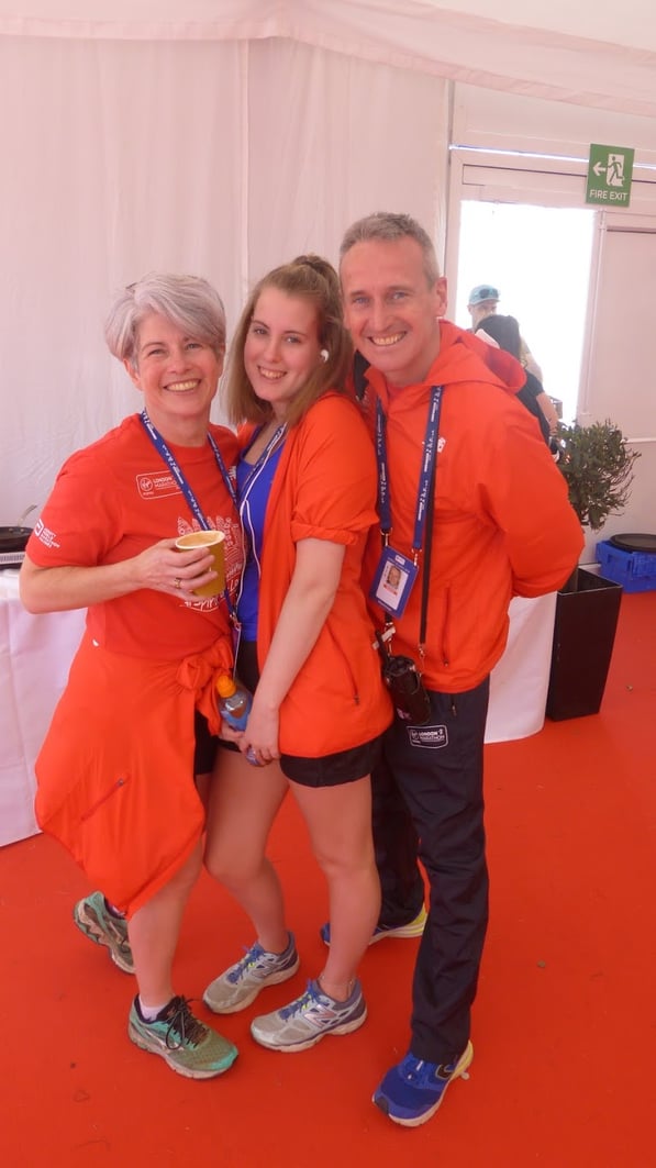 3 people enjoying Fayre Do's catering