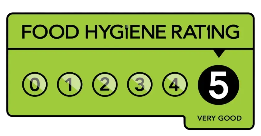 5 star food hygiene rating graphic